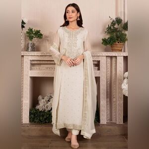AGHA JAAN PAKISTANI DESIGNER FORMAL DRESS 3 PIECE